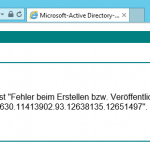 Extenden Validation Anforderung fehlgeschlagen