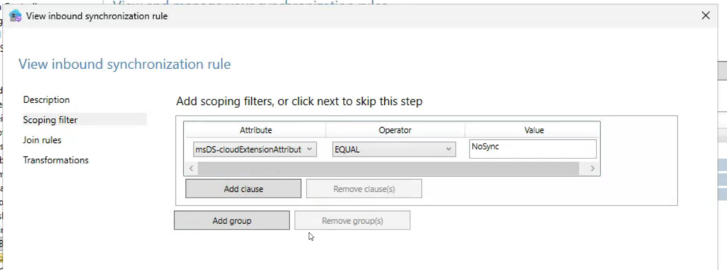 EntraConnect-SyncRule CloudFilterd 2