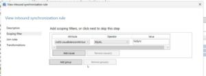 EntraConnect-SyncRule CloudFilterd 2